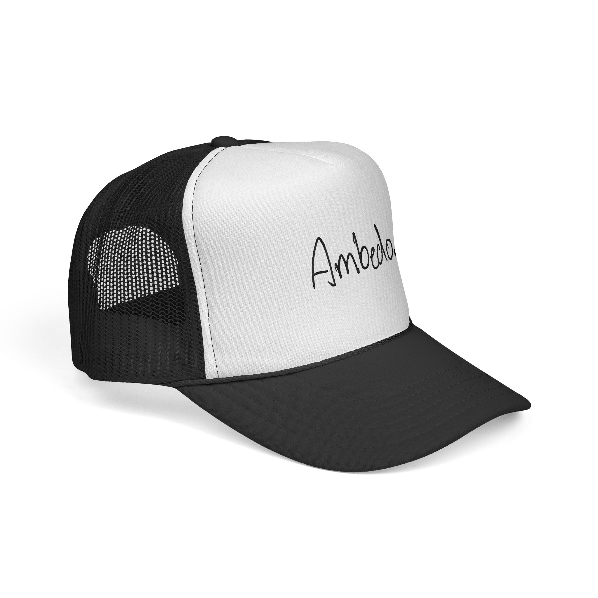 Ambedo Trucker Cap – Minimal Script Mesh Hat