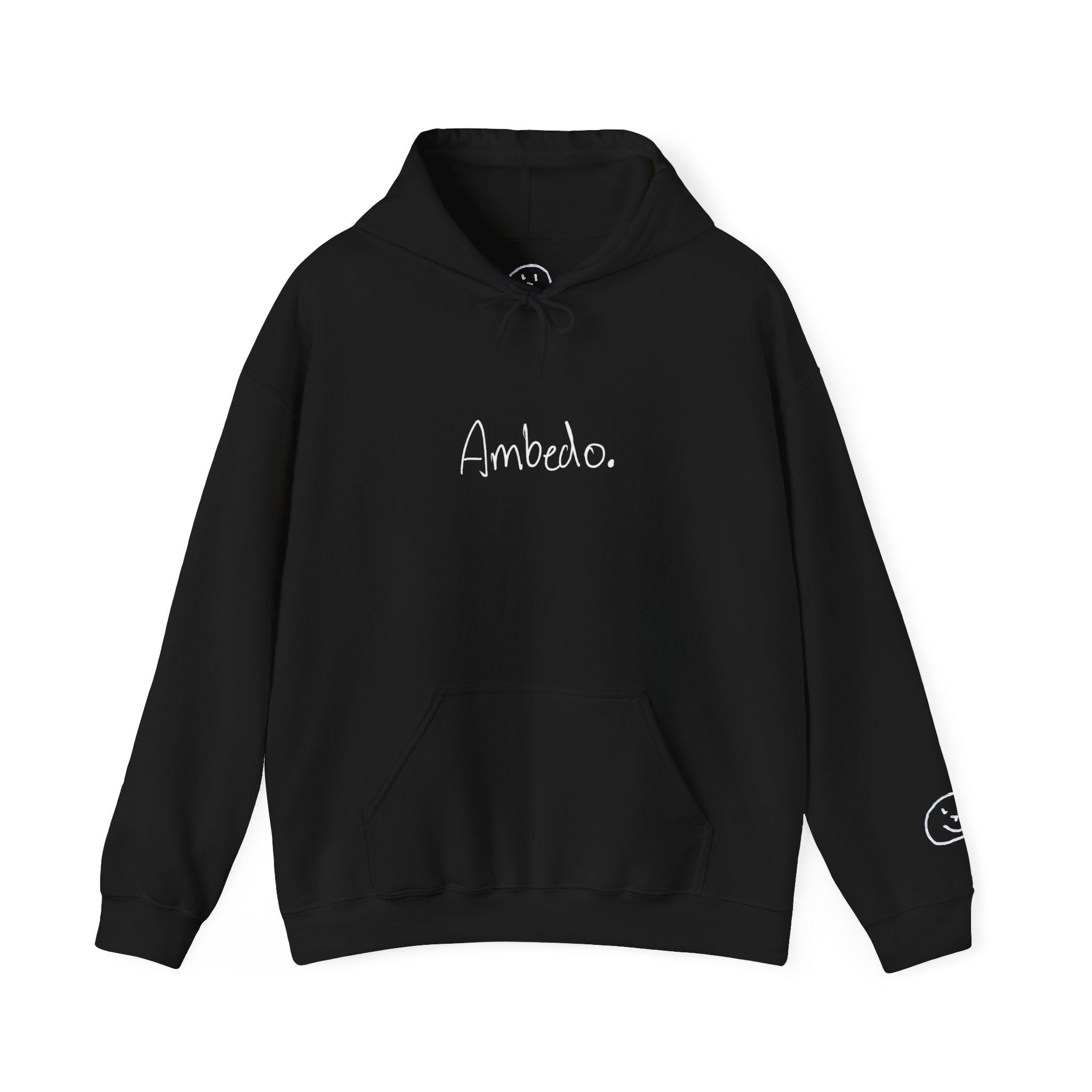 Ambedo Hoodie — "Embrace the Moment" Minimalist White Pullover