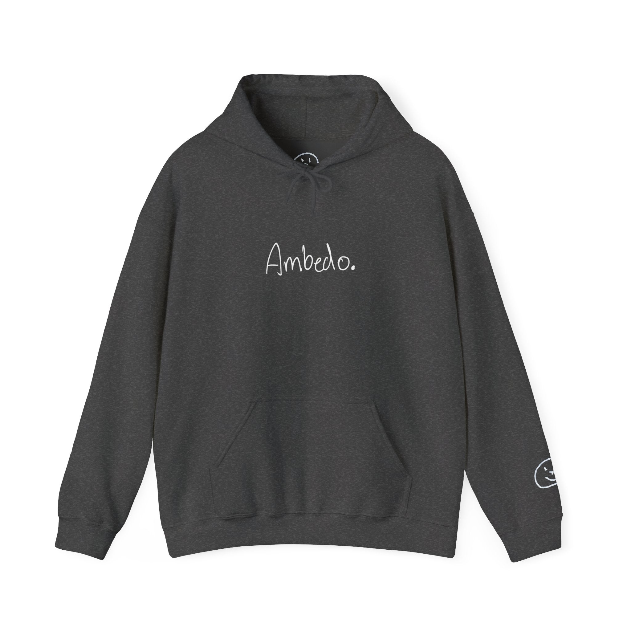 Ambedo Hoodie — "Embrace the Moment" Minimalist White Pullover