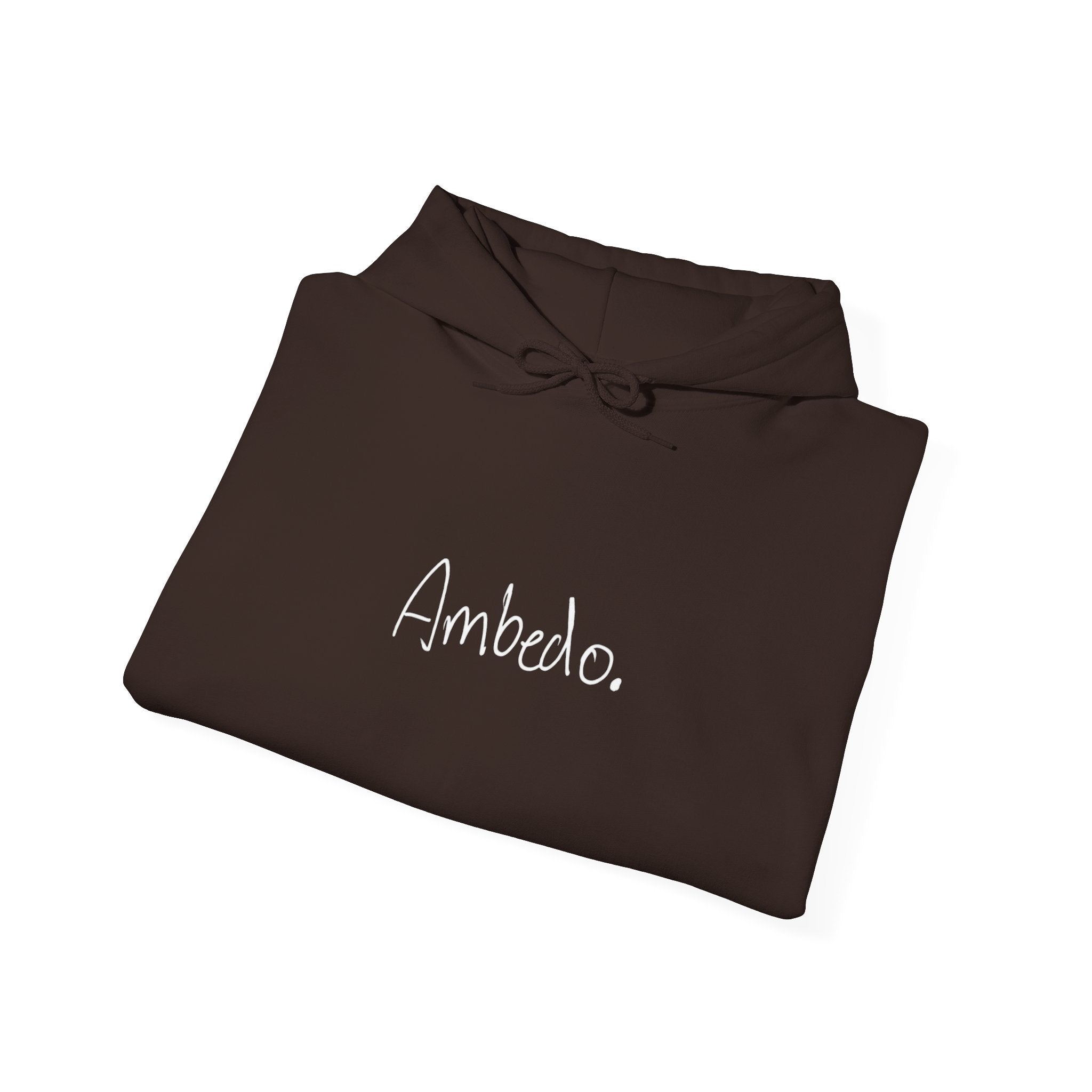 Ambedo Hoodie — "Embrace the Moment" Minimalist White Pullover