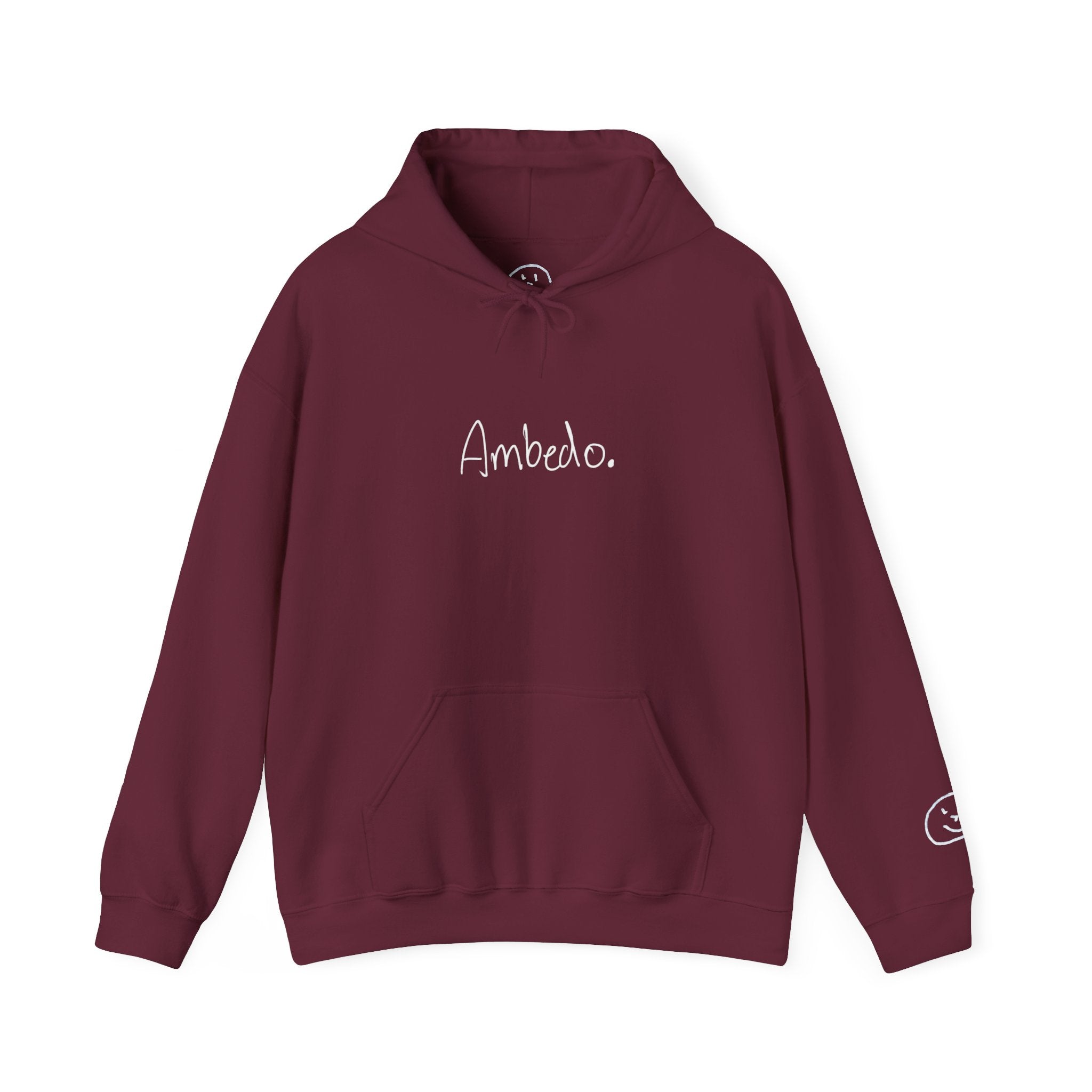 Ambedo Hoodie — "Embrace the Moment" Minimalist White Pullover