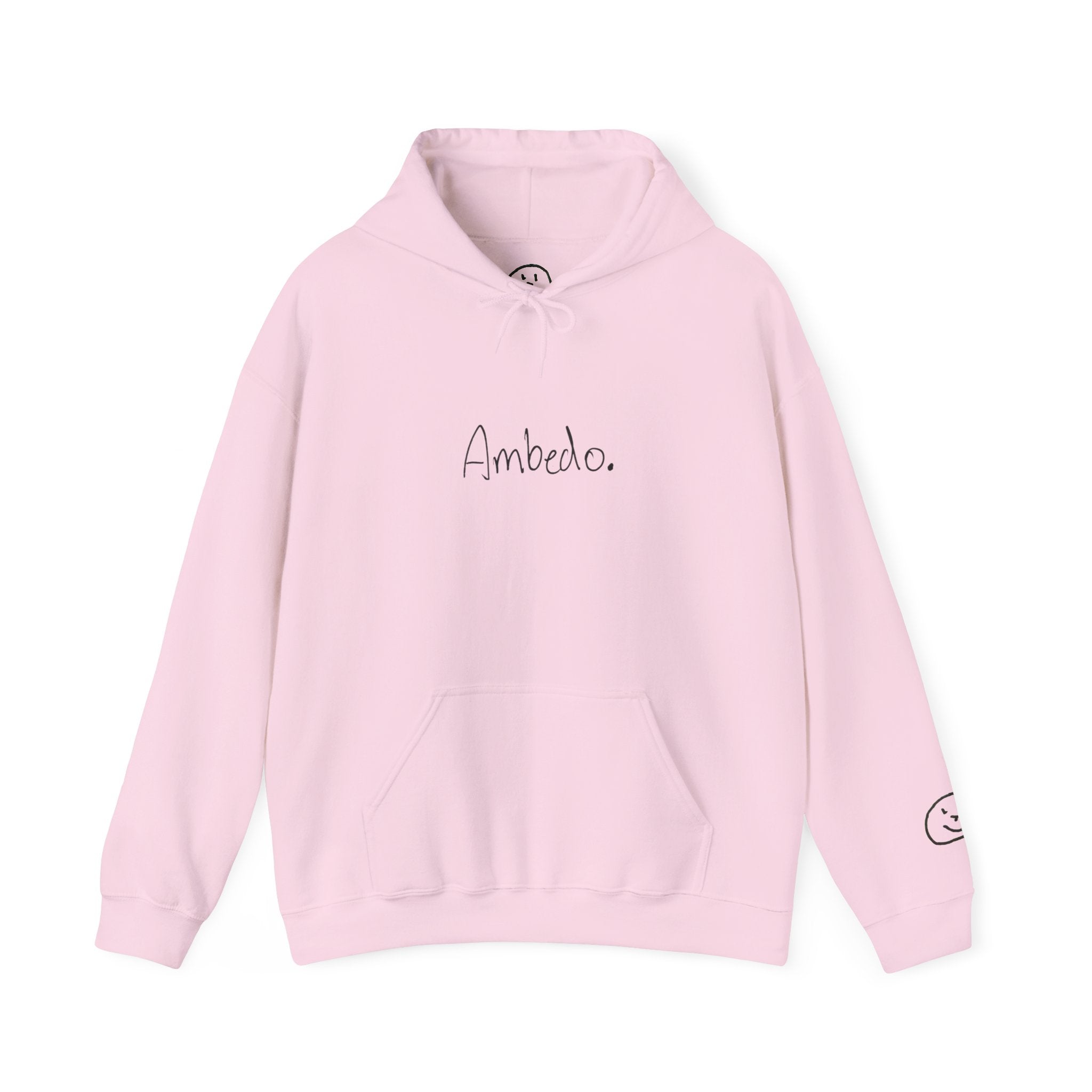 Ambedo Hoodie — "Embrace the Moment" Minimalist White Pullover