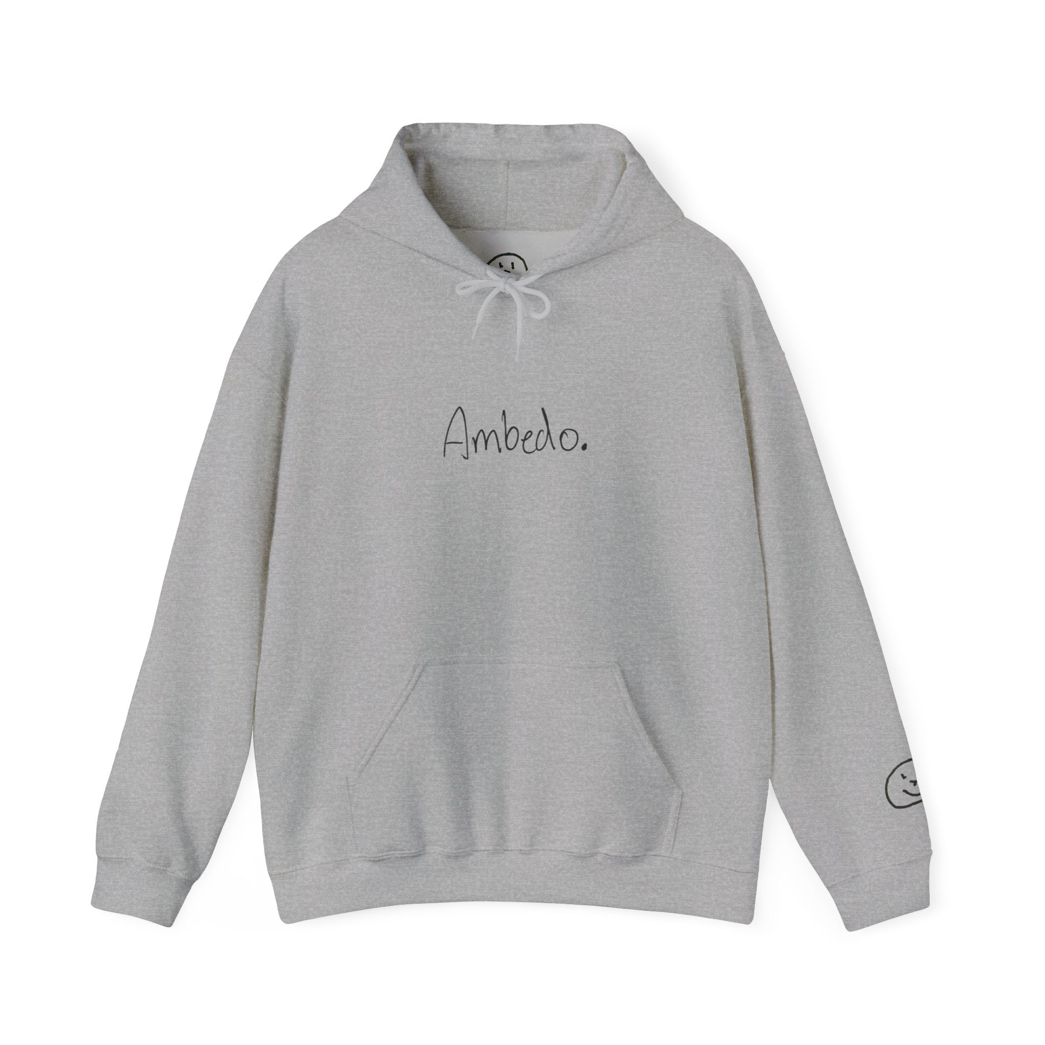 Ambedo Hoodie — "Embrace the Moment" Minimalist White Pullover
