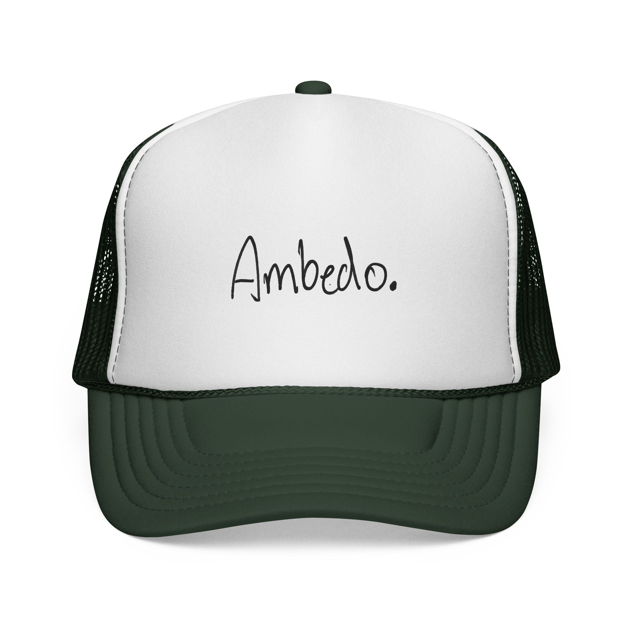 Ambedo Trucker Cap – Minimal Script Mesh Hat