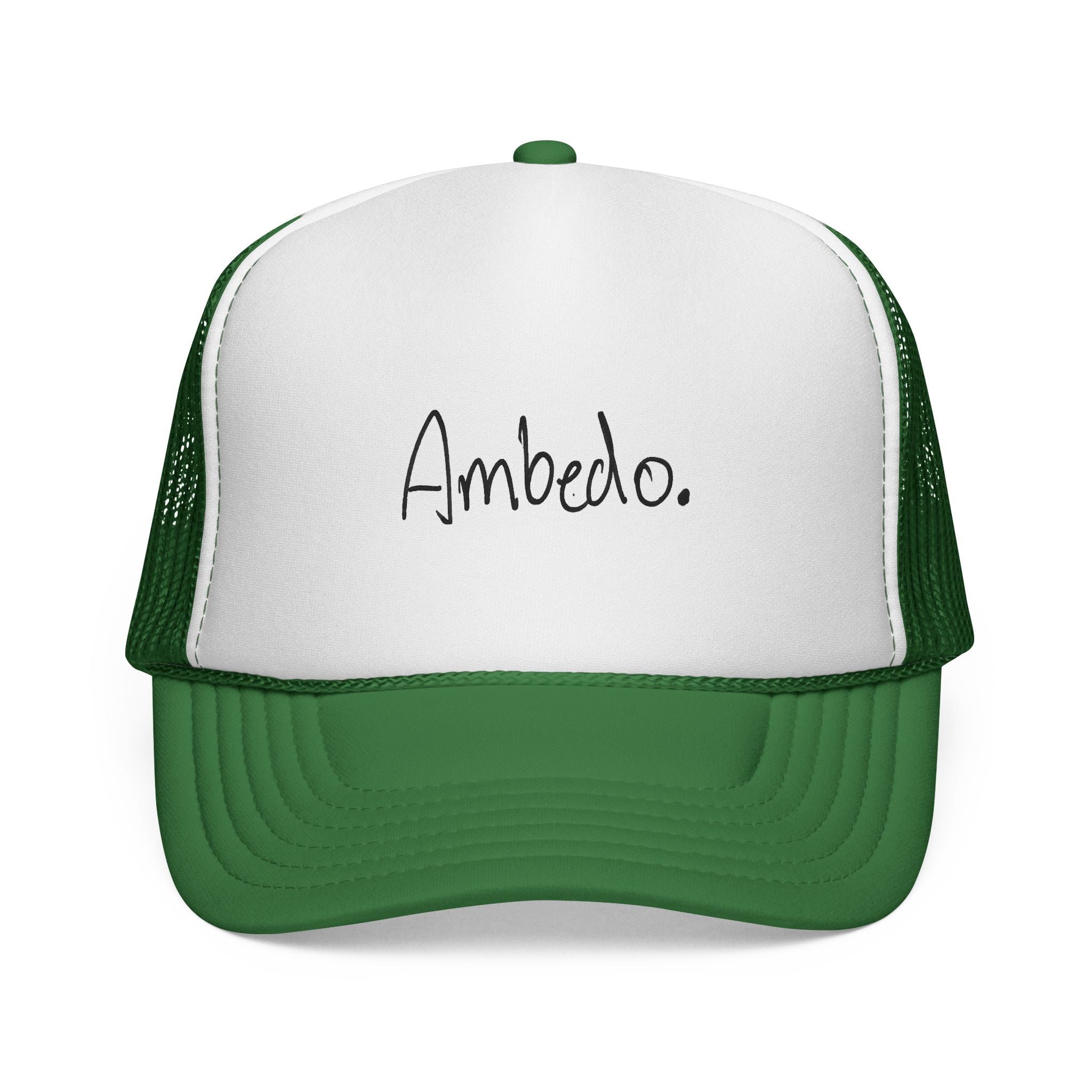 Ambedo Trucker Cap – Minimal Script Mesh Hat