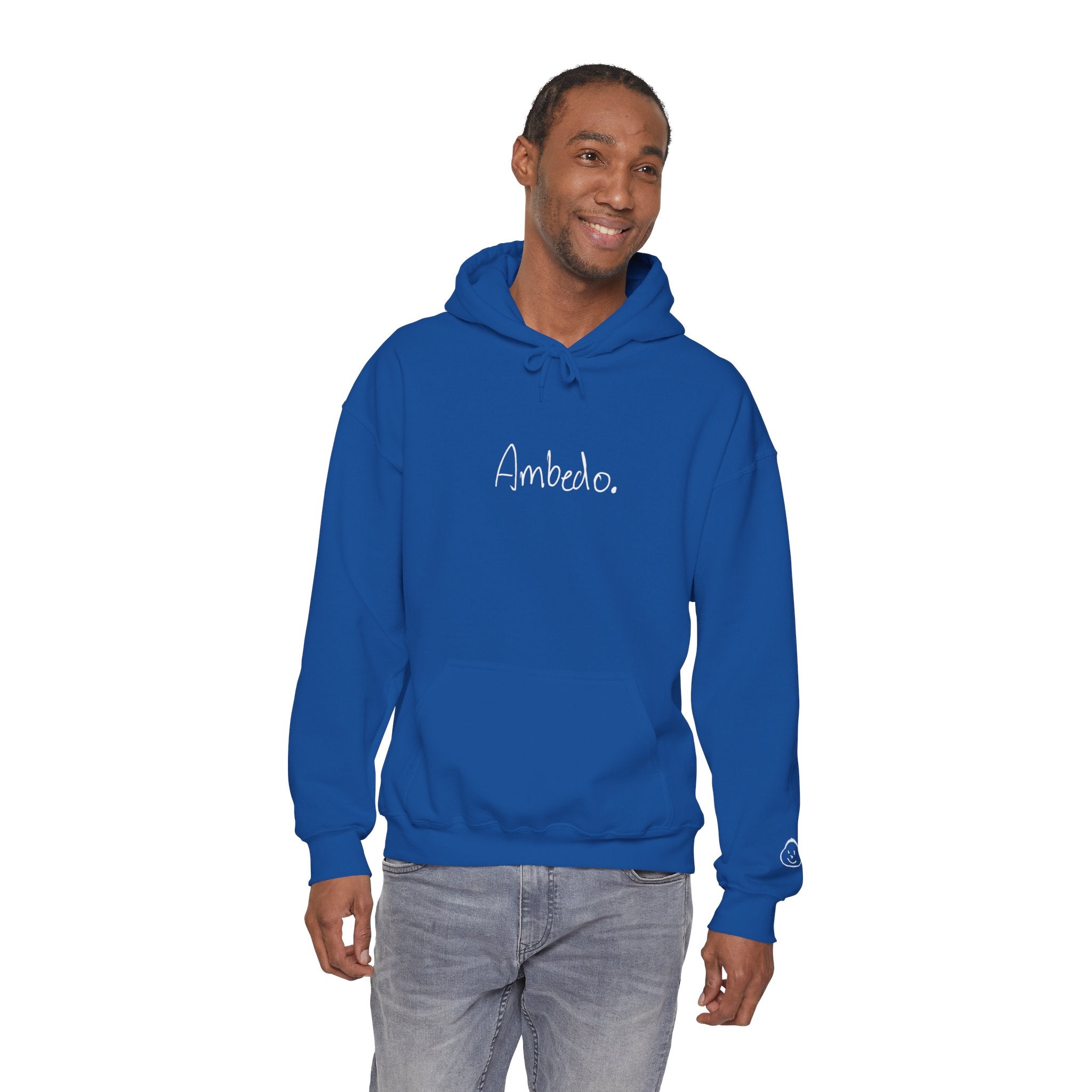 Ambedo Hoodie — "Embrace the Moment" Minimalist White Pullover