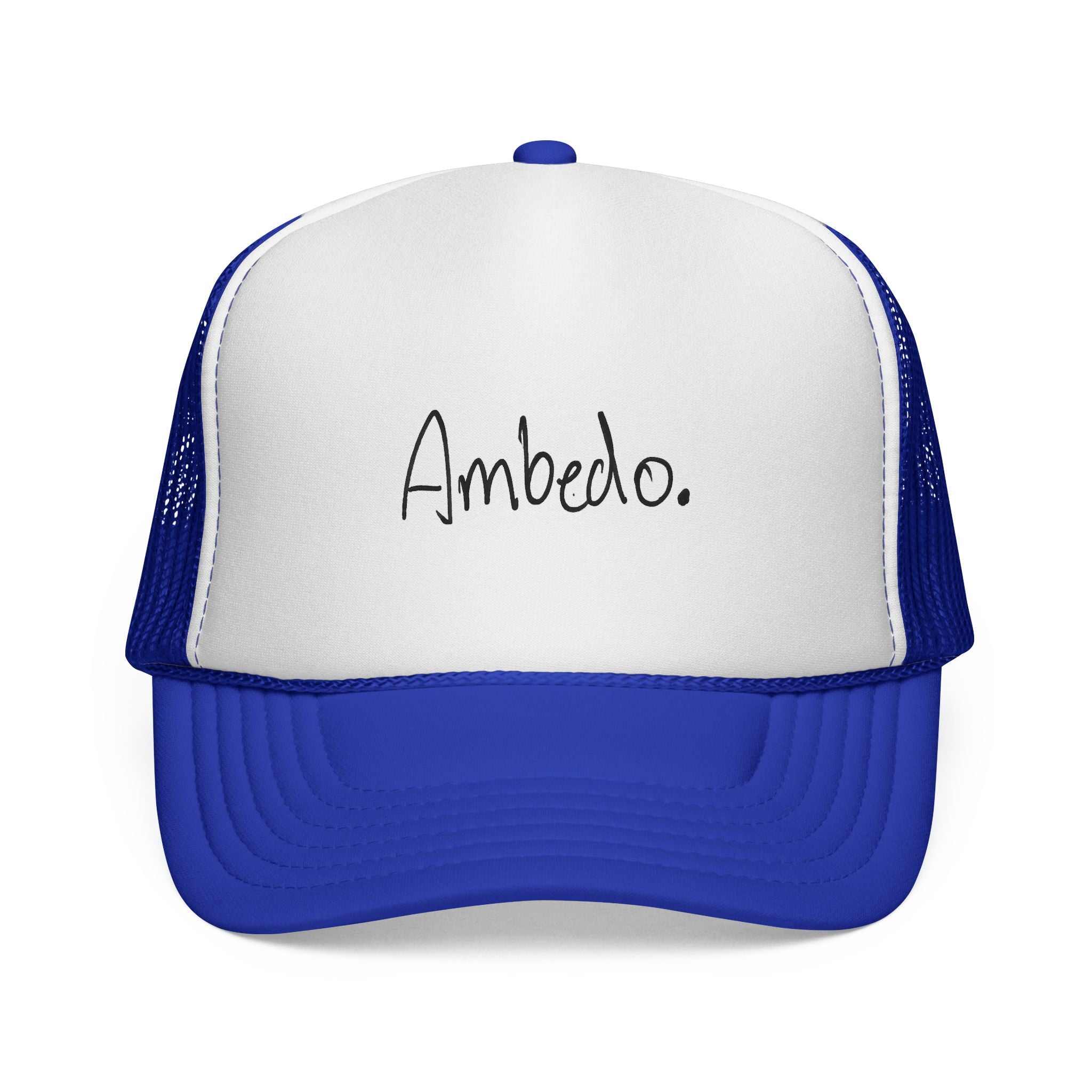Ambedo Trucker Cap – Minimal Script Mesh Hat