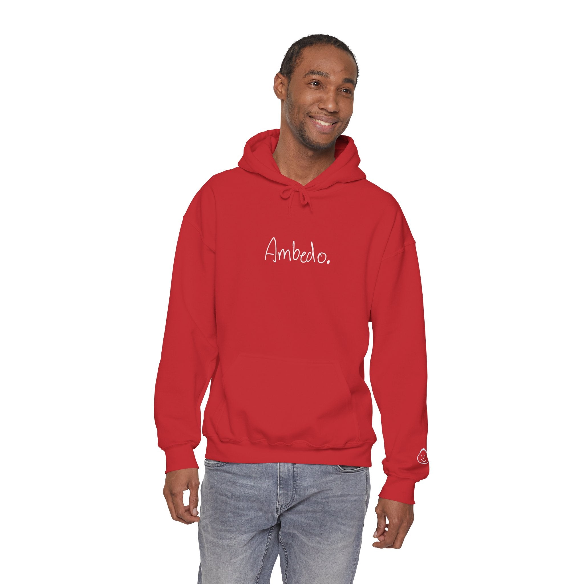 Ambedo Hoodie — "Embrace the Moment" Minimalist White Pullover