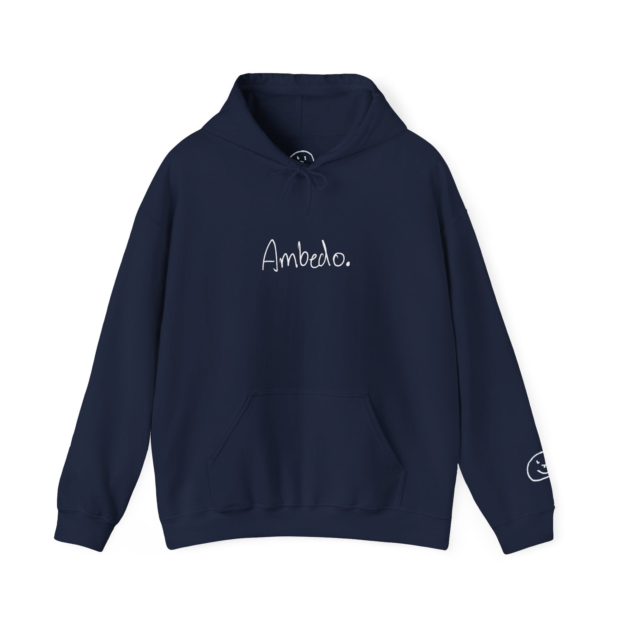 Ambedo Hoodie — "Embrace the Moment" Minimalist White Pullover