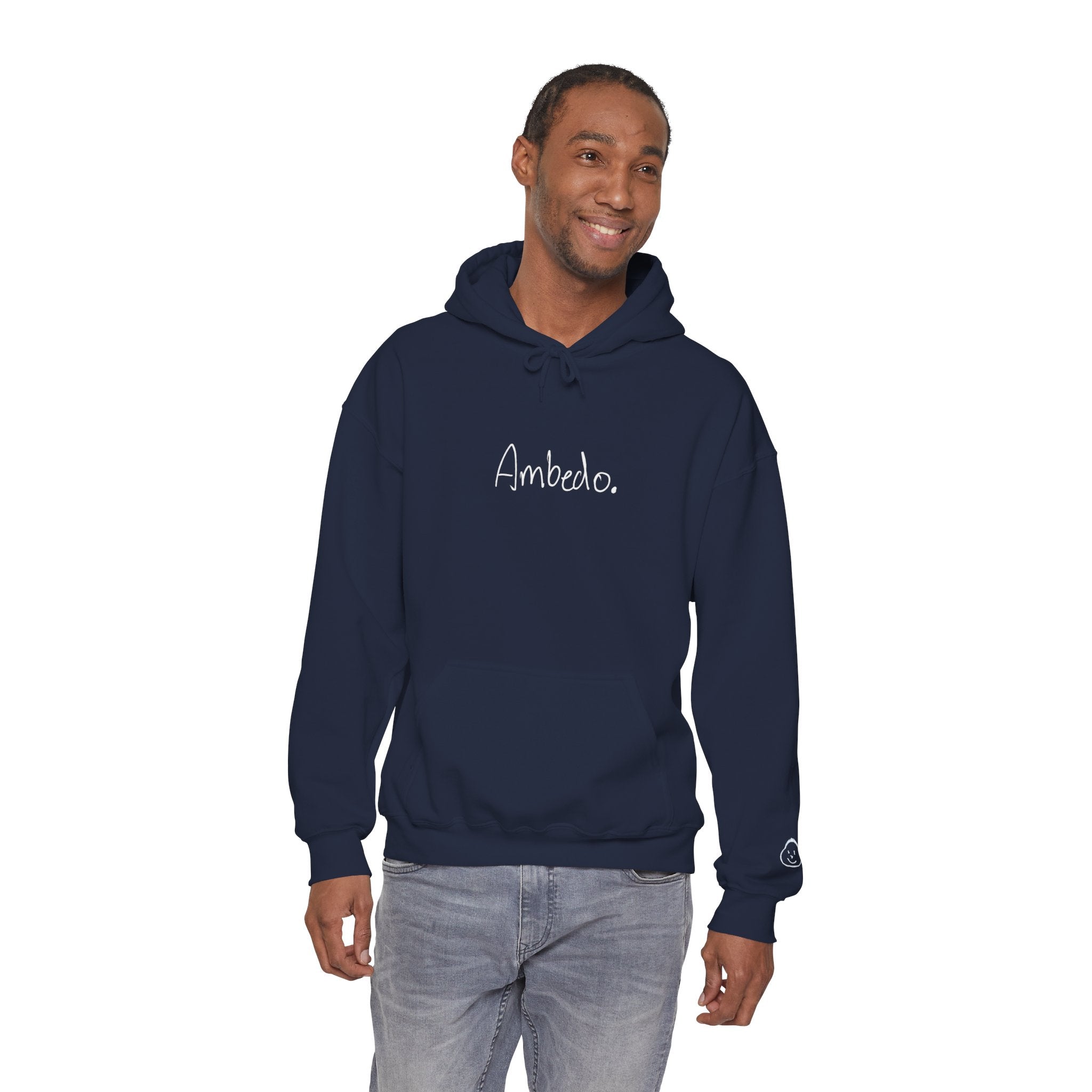 Ambedo Hoodie — "Embrace the Moment" Minimalist White Pullover