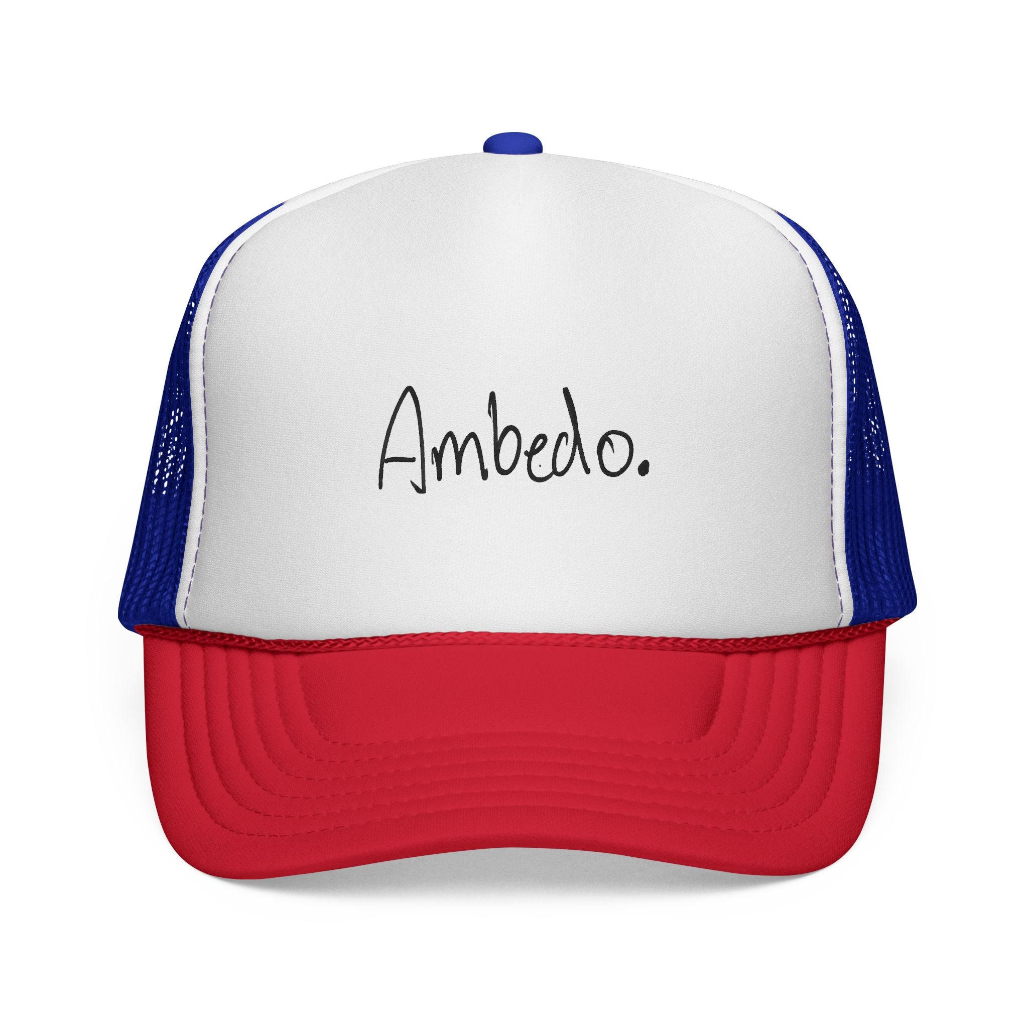 Ambedo Trucker Cap – Minimal Script Mesh Hat