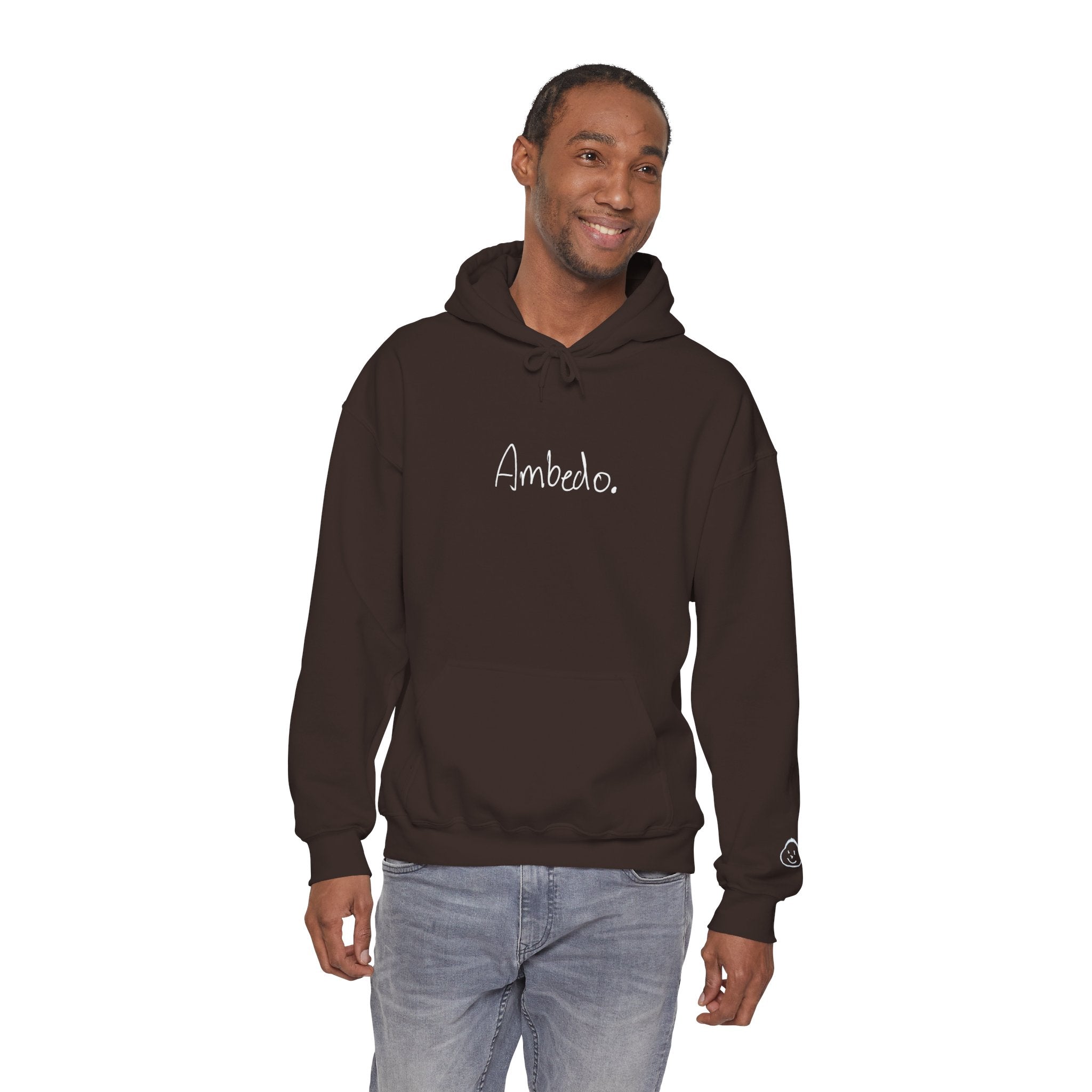 Ambedo Hoodie — "Embrace the Moment" Minimalist White Pullover