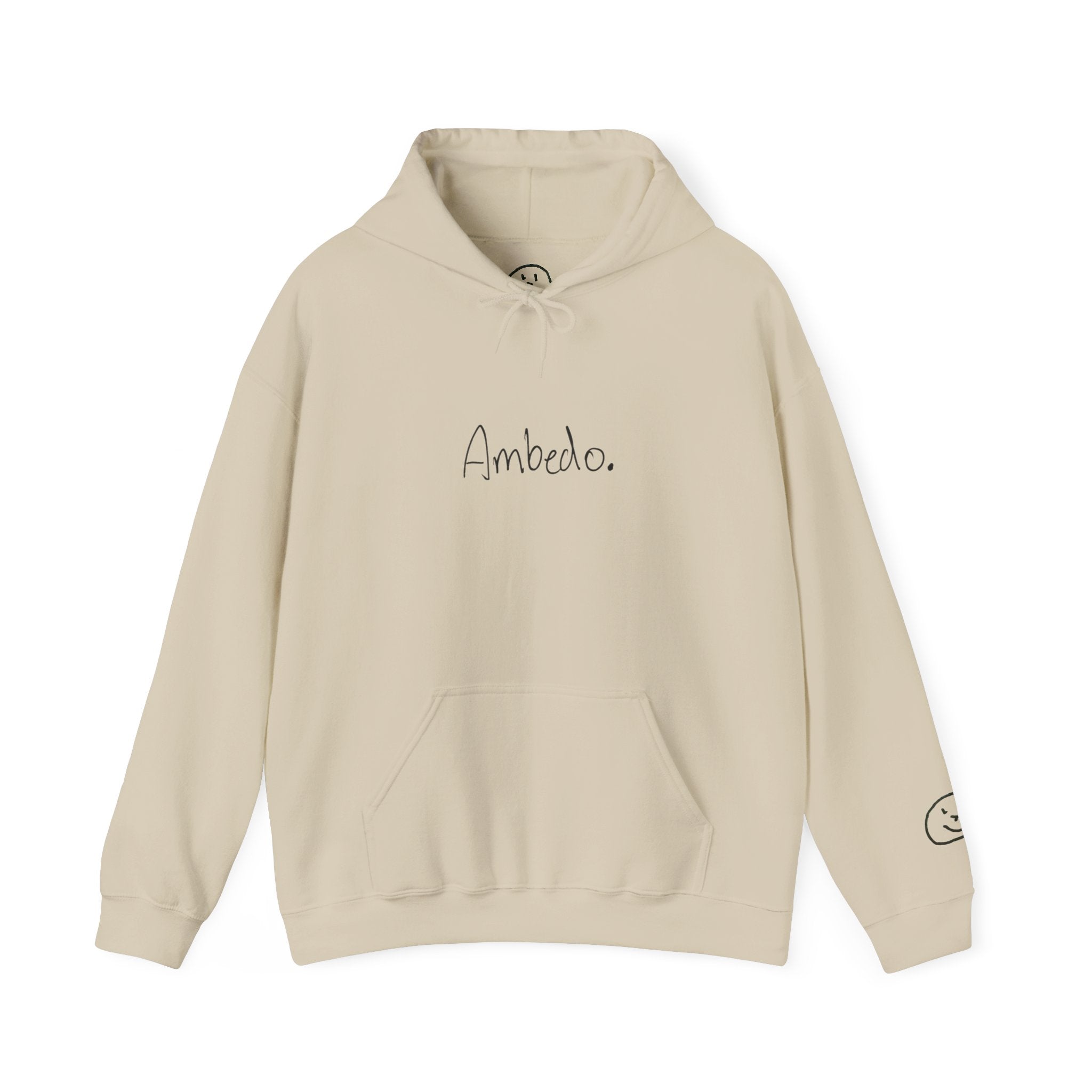 Ambedo Hoodie — "Embrace the Moment" Minimalist White Pullover